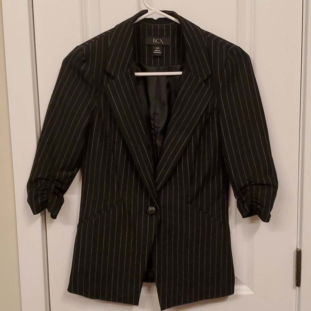 BCX Petit Black w/White Stipe Jacket